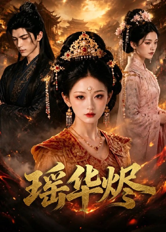 名称：瑶华烬（40集）AI短剧描述：前朝遗孤瑶华身负国仇，隐入仇家为婢，与冷面少主在权谋漩涡中暗生情愫