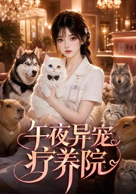 名称：午夜异宠疗养院（54集）AI短剧描述：午夜钟声敲响，城西巷尾的异宠疗养院悄然开门