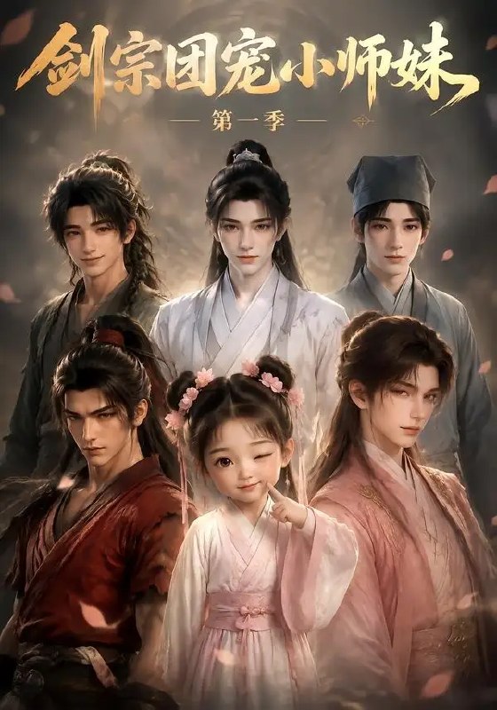名称：剑宗团宠小师妹第一季（143集）AI短剧描述：青云剑宗雾锁千峰，身怀上古剑骨的小师妹苏晚，是九位师兄捧在掌心的明月