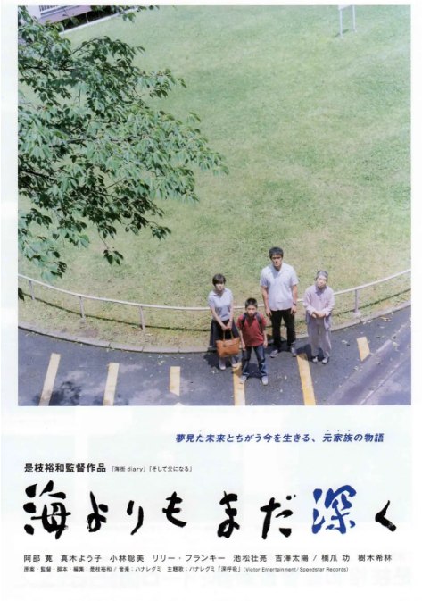名称：日本电影《比海更深》（2016）描述：导演: 是枝裕和主演: 阿部宽 / 真木阳子 / 小林聪美 / 树木希林 / 中川雅也 / 更多…类型: 剧情 / 家庭制片国家/地区: 日本上映日期: 2016-05-18(戛纳电影节) / 2016-05-21(日本)片长: 117分钟链接：🔗夸克：