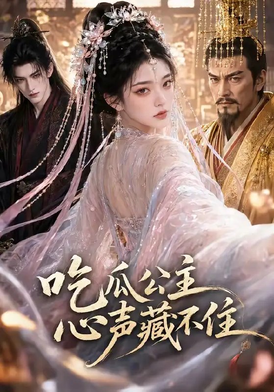 名称：吃瓜公主心声藏不住（87集）AI短剧描述：云隐国吃瓜公主身负奇能，所思所想皆化心声，飘于殿宇之间