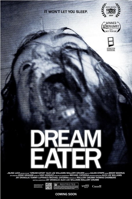 名称：加拿大电影《食梦录像》（2024）描述：导演: Jay Drakulic / Mallory Drumm / Alex Lee Williams主演: Robin Akimbo / Mallory Drumm / Sade Green类型: 恐怖制片国家/地区: 加拿大上映日期: 2024-10-05(加拿大)链接：🔗夸克：
