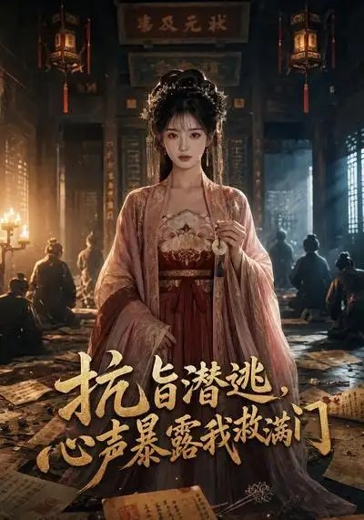名称：抗旨潜逃，心声暴露我救满门&抗旨潜逃心声暴露我救满门（44集）AI短剧描述：金殿抗旨，她携满门连夜潜逃，却不知心声竟暴露天听