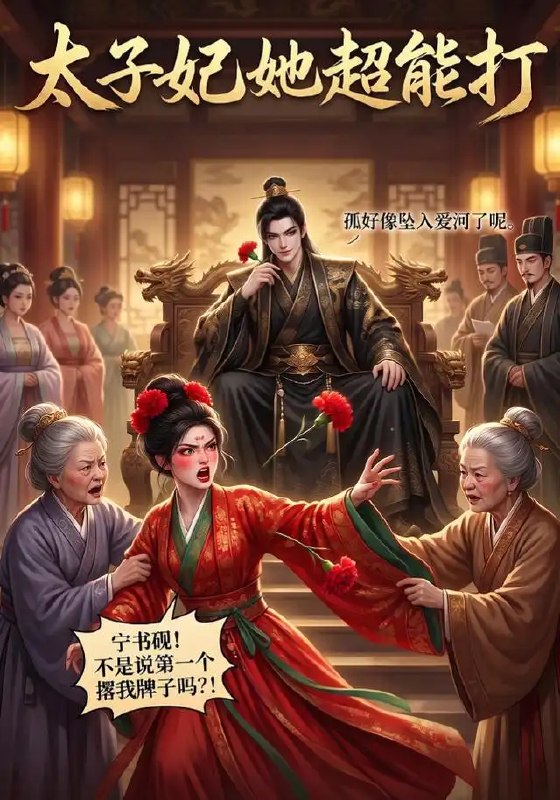 名称：太子妃她超能打（38集）AI短剧描述：朱墙深锁，她不做金丝雀，偏做执剑人