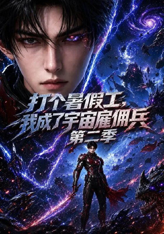 名称：打个暑假工，我成了宇宙雇佣兵第二季&打个暑假工我成了宇宙雇佣兵第二季（70集）AI短剧描述：星河浩瀚，少年暑假工意外续写星际传奇