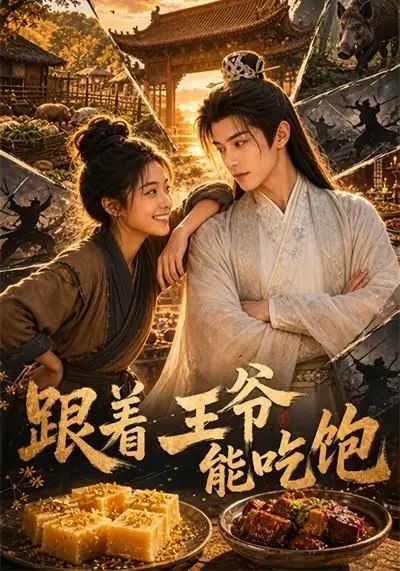 名称：跟着王爷能吃饱（66集）AI短剧描述：穿越千年的烟火气里，她以现代厨艺叩开王府重门