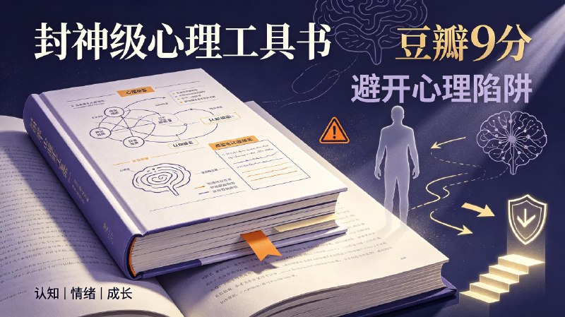 名称：豆瓣评分9分 封神级心理工具书 避开百分之八十 心理陷阱描述：这本高分心理工具书结合大量真实场景剖析日常各类心理陷阱，拆解认知偏差、情绪误导、人际思维误区等常见问题，给出可落地的辨别与规避方法，帮助读者理性判断自我与他人心理行为，适合想要提升心智认知、减少决策失误的读者阅读学习