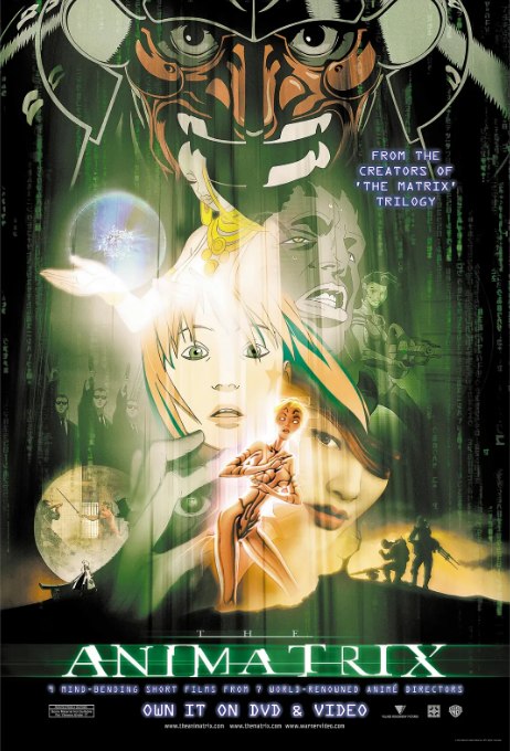 名称：美国动漫电影《黑客帝国动画版》（2003）描述：导演: 郑根植 / 安德鲁·R·琼斯 / 川尻善昭 / 小池健 / 前田真宏 / 更多…主演: 大塚明夫 / 克莱顿·华生 / 帕梅拉·阿德龙 / 海蒂·布雷斯 / 特伦斯·卡森 / 更多…类型: 剧情 / 动作 / 科幻 / 动画制片国家/地区: 美国 / 日本上映日期: 2003-06-03(美国)片长: 100分钟链接：🔗夸克：