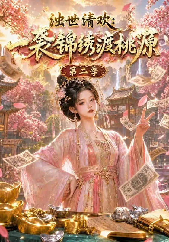 名称：浊世清欢：一袭锦绣渡桃源第二季&浊世清欢一袭锦绣渡桃源第二季（117集）AI短剧描述：浊世惊涛再起，清欢如兰不移